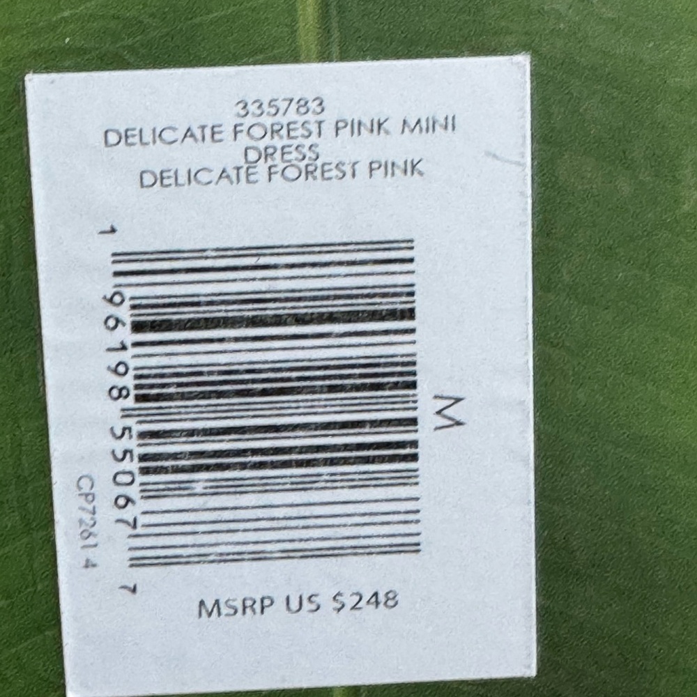Farm Rio Delicate Forest Pink Mini Dress NWT - Picture 7 of 14